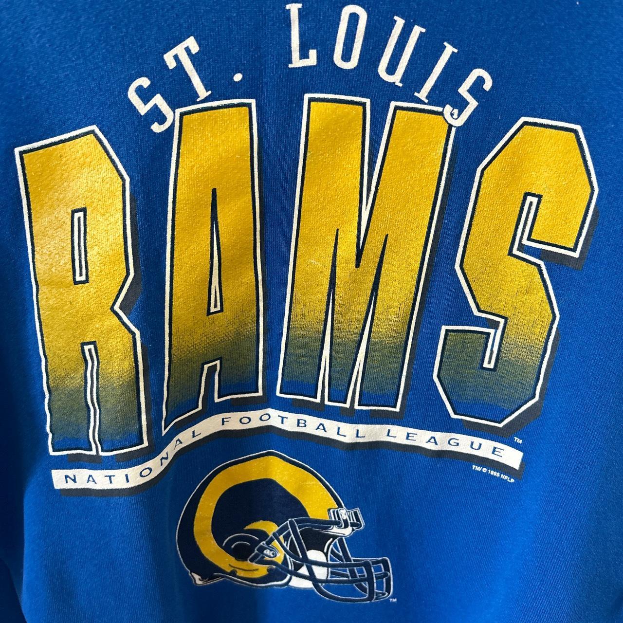 Mint condition St.Louis Rams dark blue hoodie!!