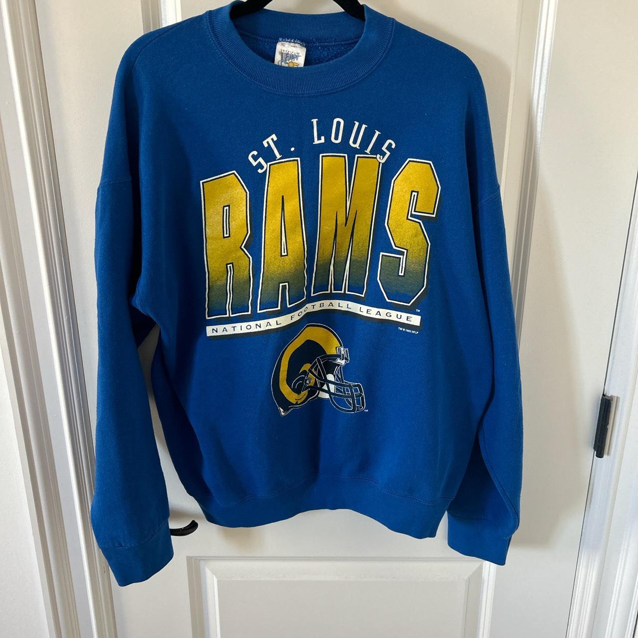 Mint condition St.Louis Rams dark blue hoodie!!