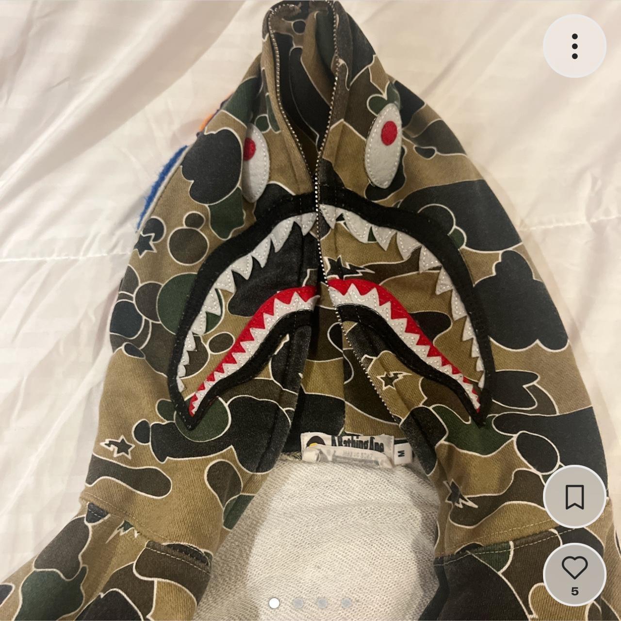 Green BAPE hoodie (real I have the original bag)... - Depop