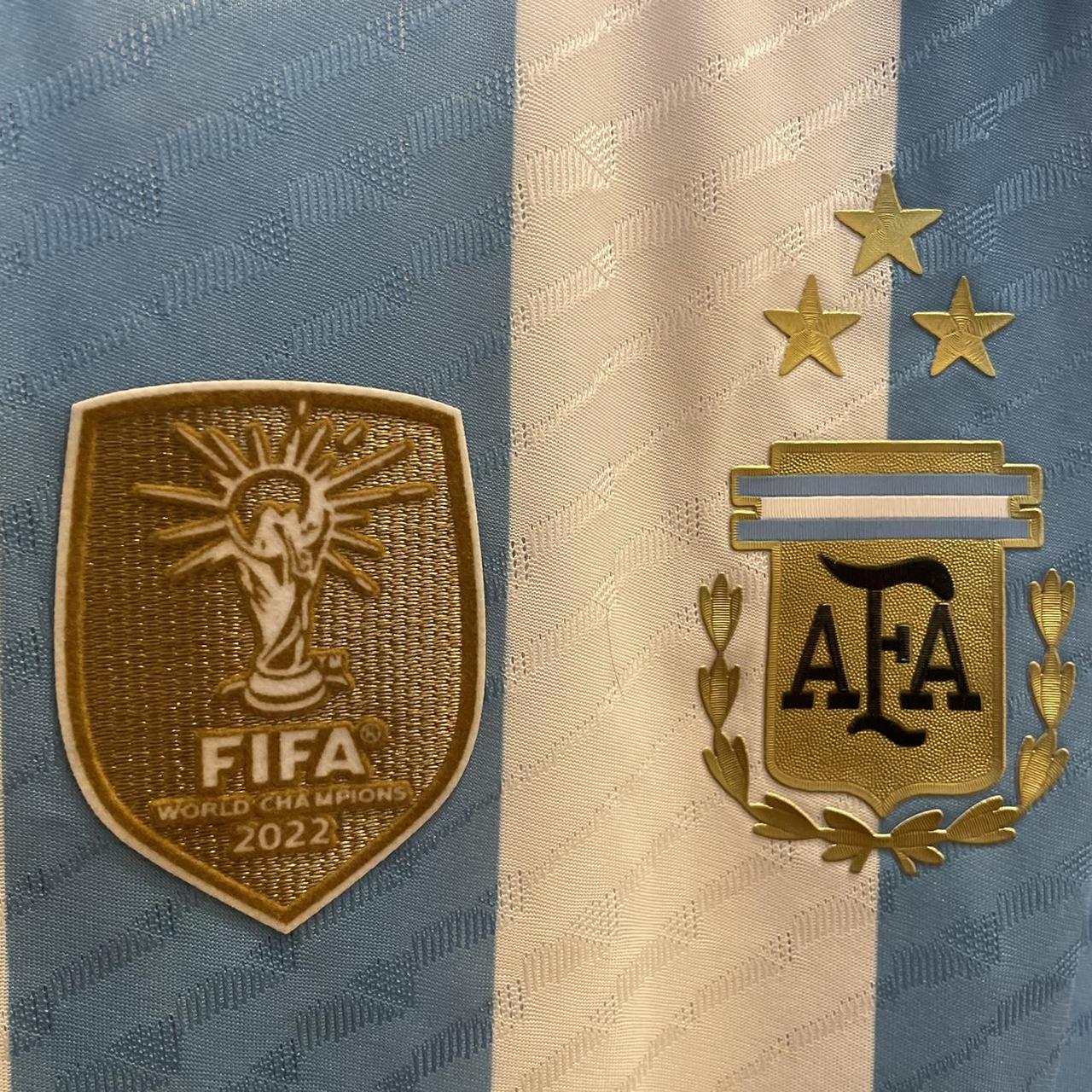 Adidas World Cup 2022 Messi Argentina 3 stars Jersey - Depop