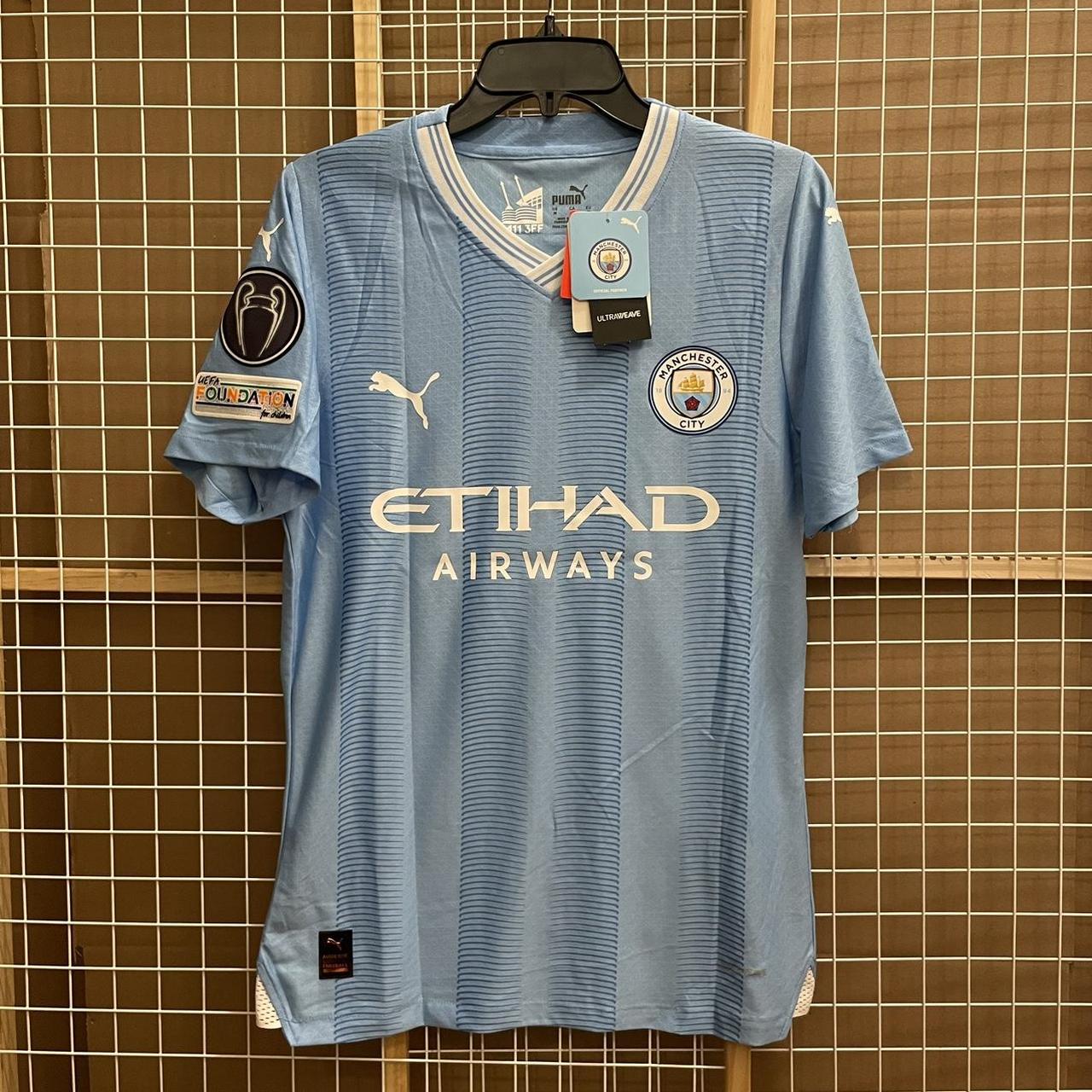 Manchester City 23/24 Home Jersey Haaland 9... - Depop