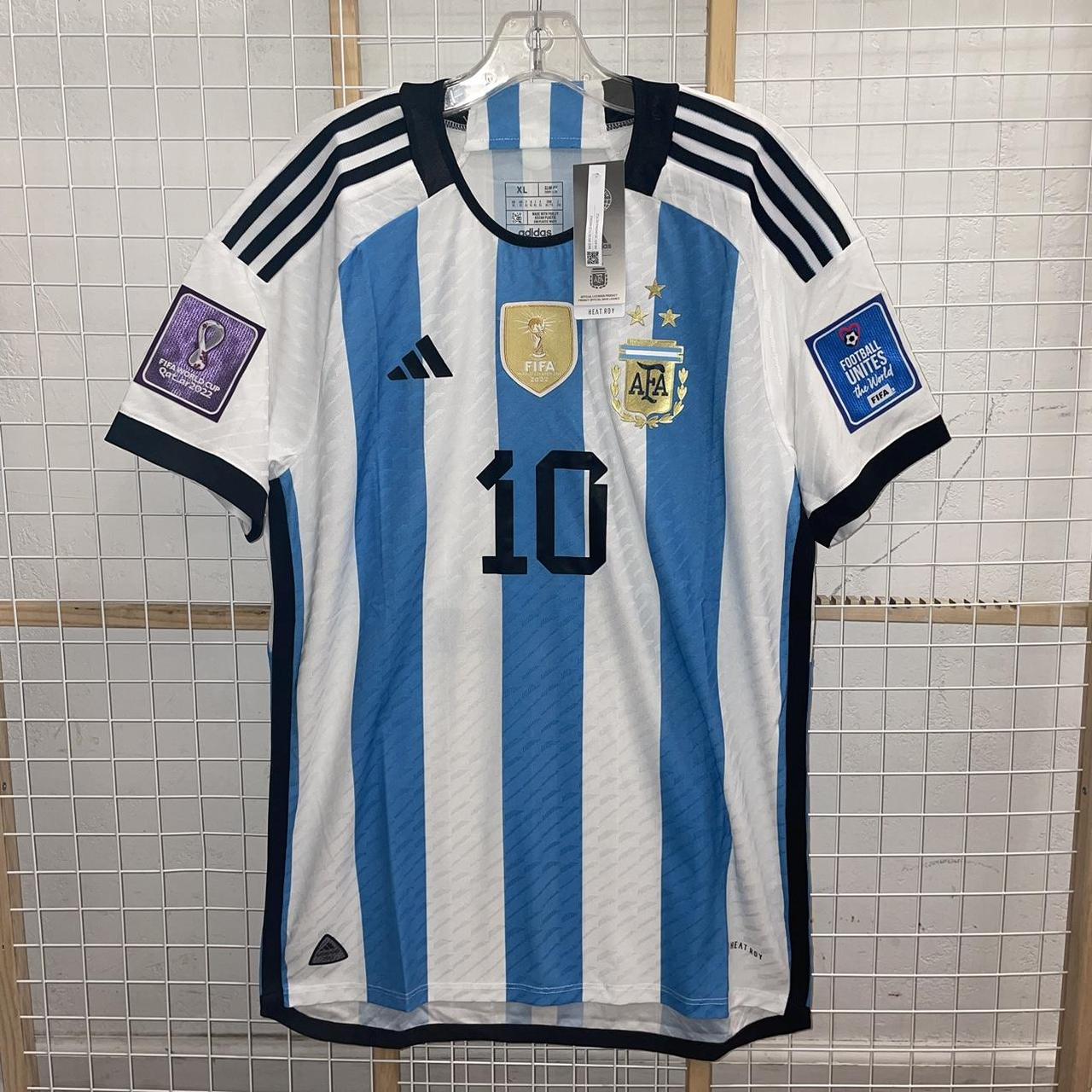 22 Argentina World Cup Champions Patch 3 Stars Home... - Depop