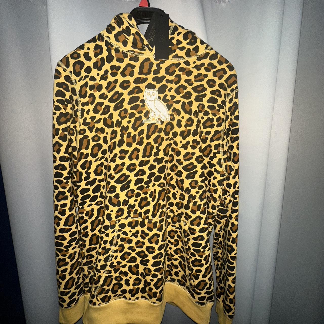 Leopard print cheap hoodie mens