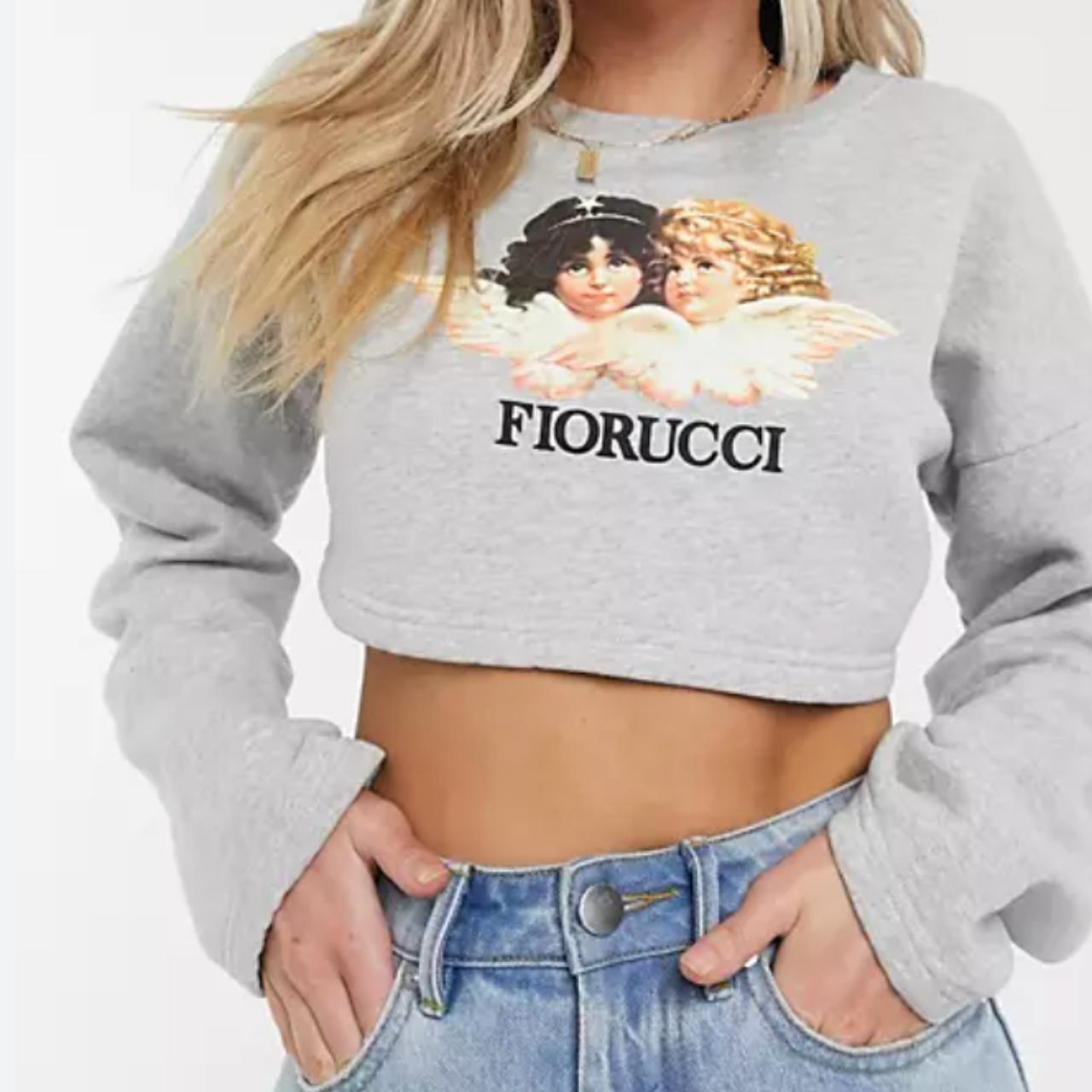 Fiorucci cropped sweatshirt best sale