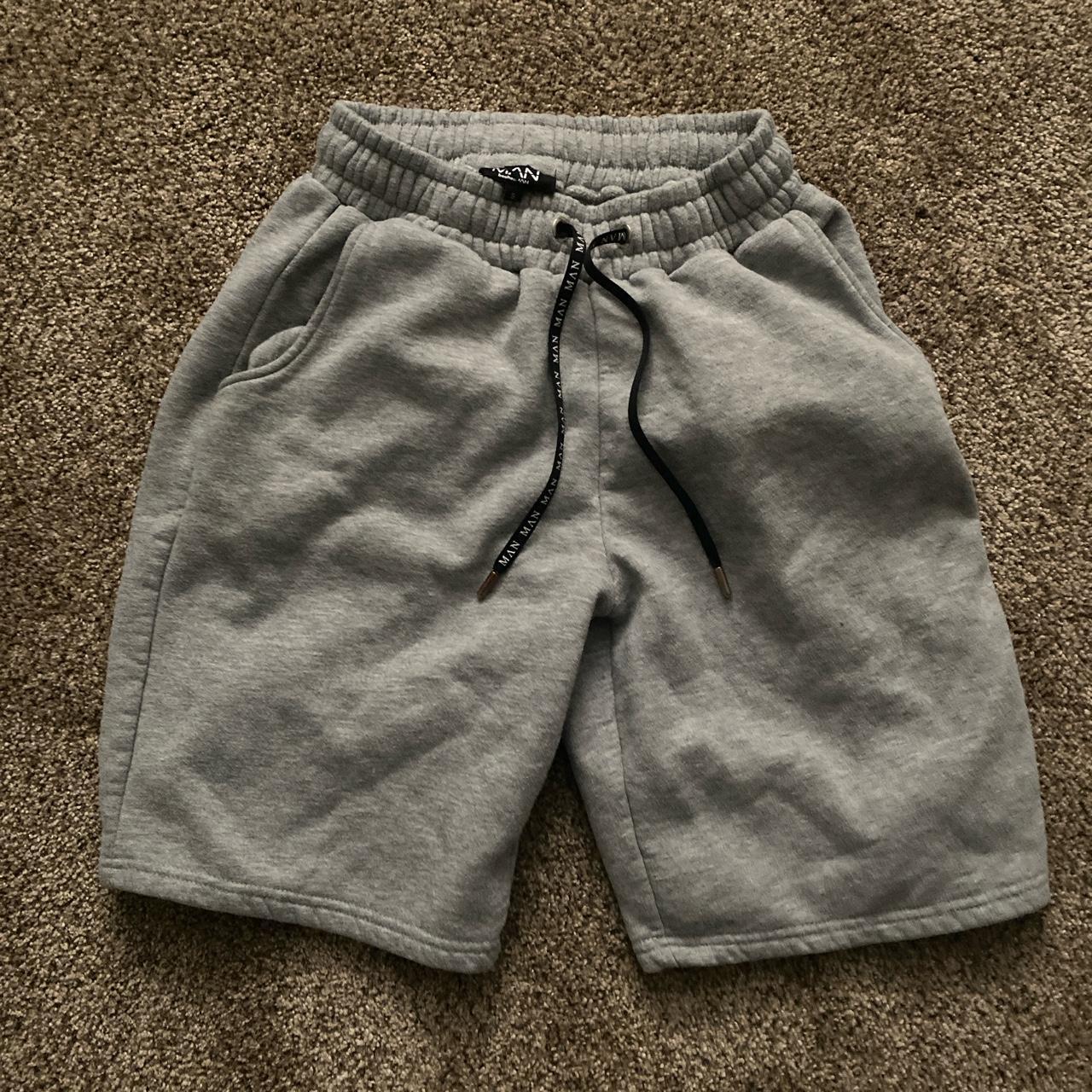 Boohoo Men's Grey Shorts Depop