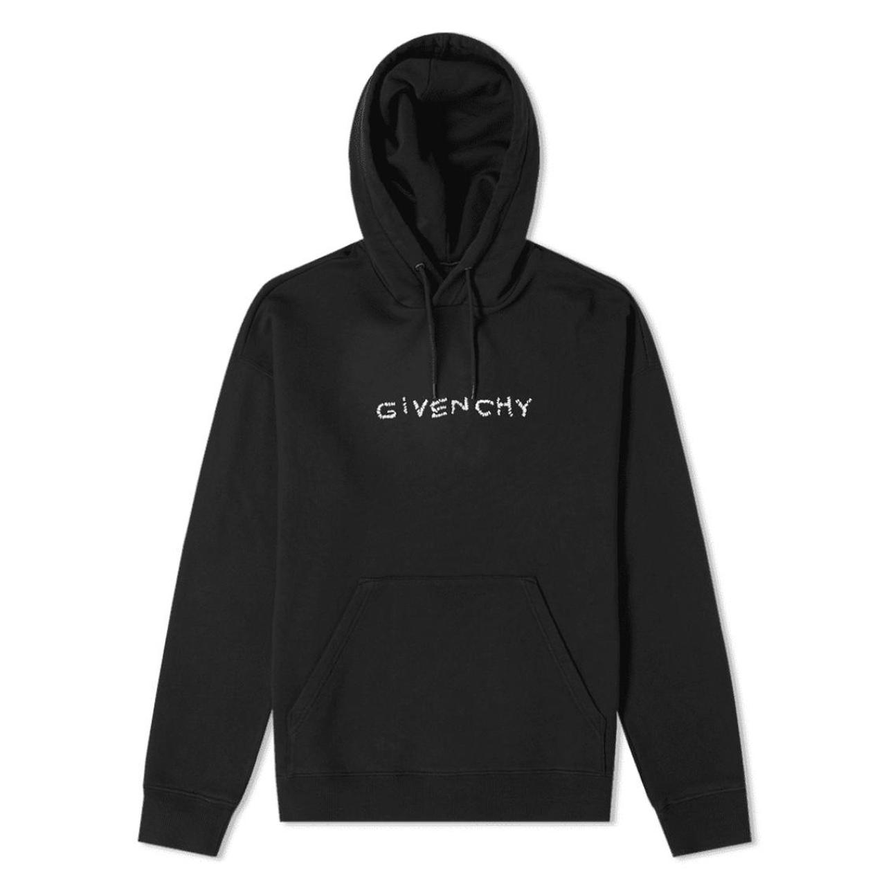 Givenchy Embroidered Logo Hoodie Size:... - Depop