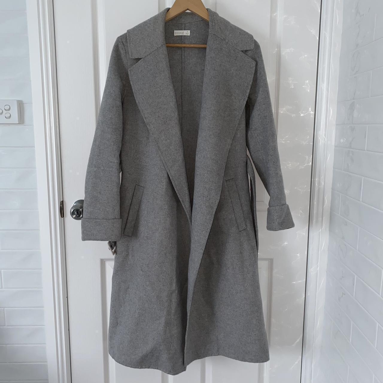 🤍 KOOKAI Grey Longline Coat 🤍 * Brand Kookai *... Depop