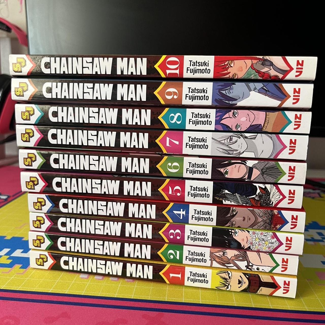 chainsaw man manga volume set 1-10 •willing to... - Depop