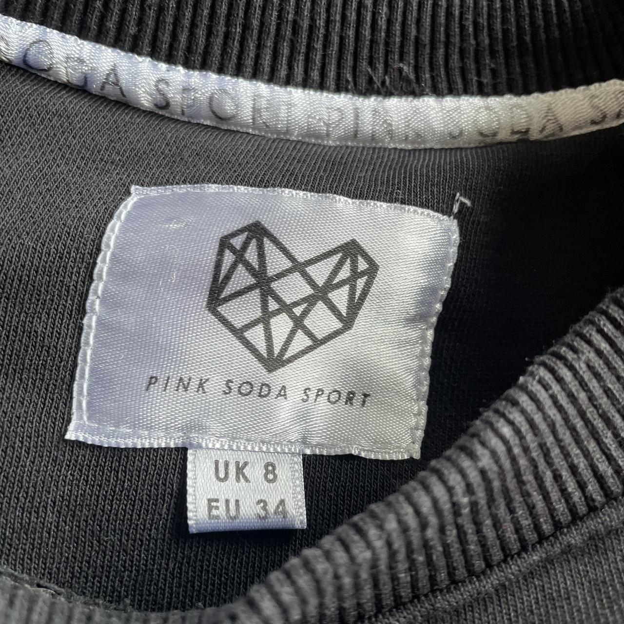 Pink Soda Women's Black Jumper Depop