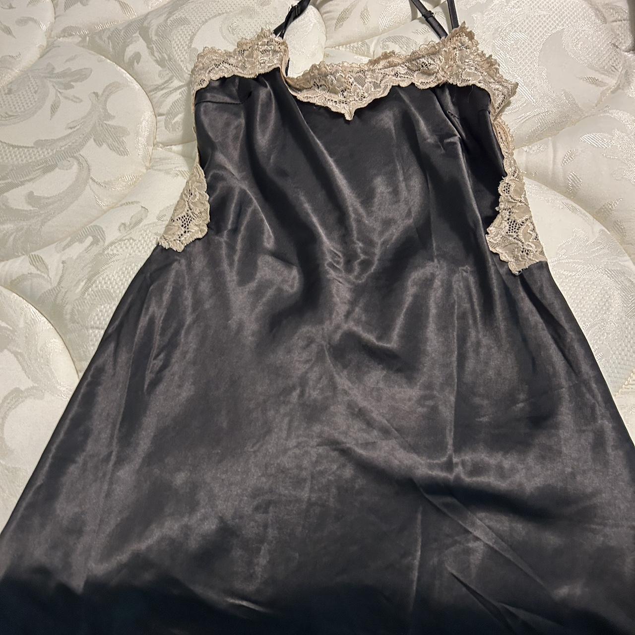 Verge girl black and whote lace dress worn once size... - Depop