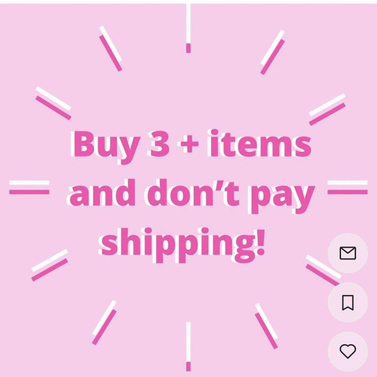 I now do free shipping with bundles 3+ If not... Depop