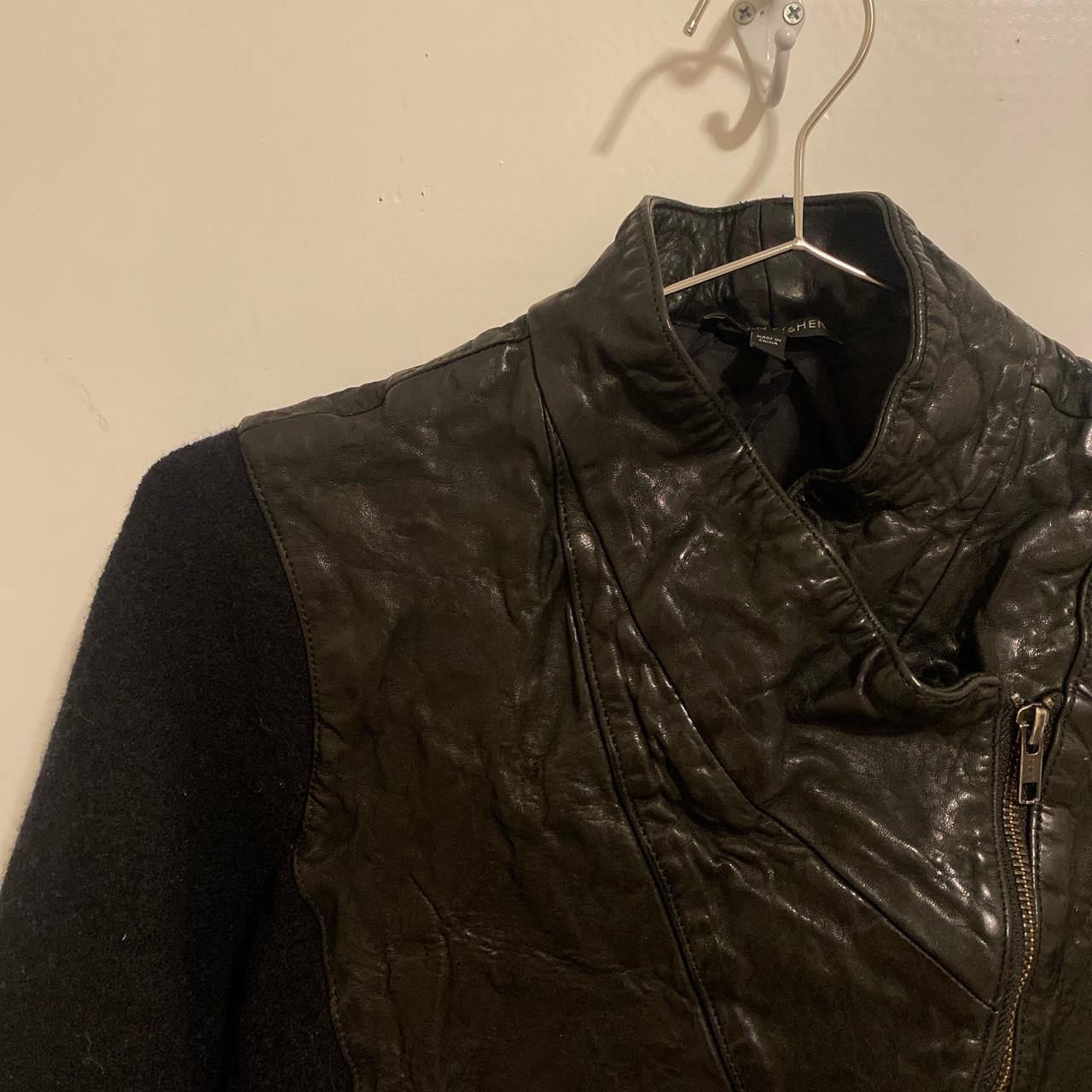 Eileen fisher sales leather jacket