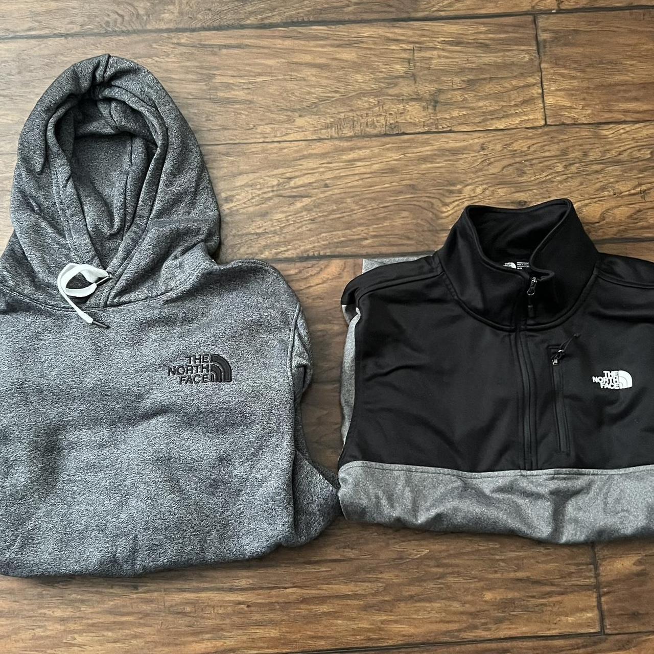 North Face Jacket Combo North face Grey Jacket-... - Depop