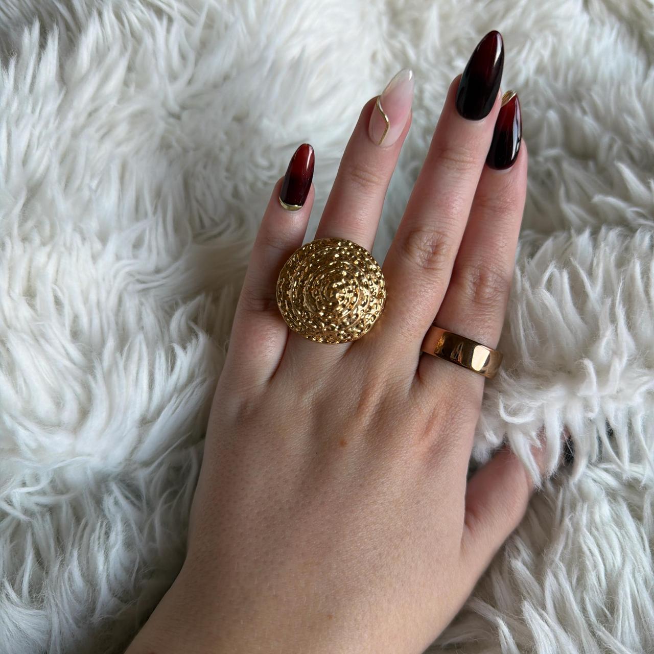 Women's Ring - Gold/Multi – Seashell Ring. Super … - image 2