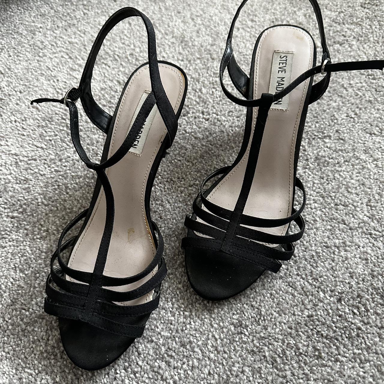 Black Steve Madden kitten heels - Depop