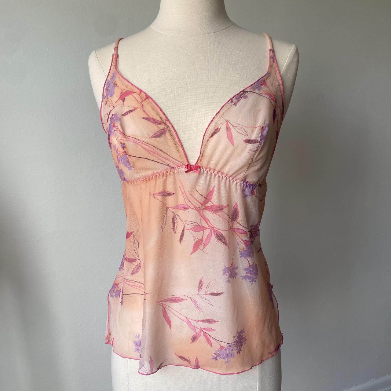 Gorgeous Vintage Y2k Sheer Lace Lingerie Camisole