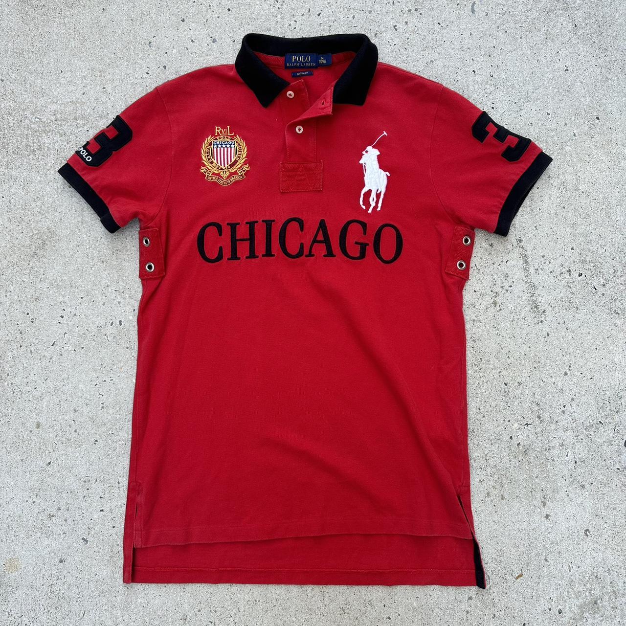 Red Chicago Polo *reminder items are vintage / pre... - Depop