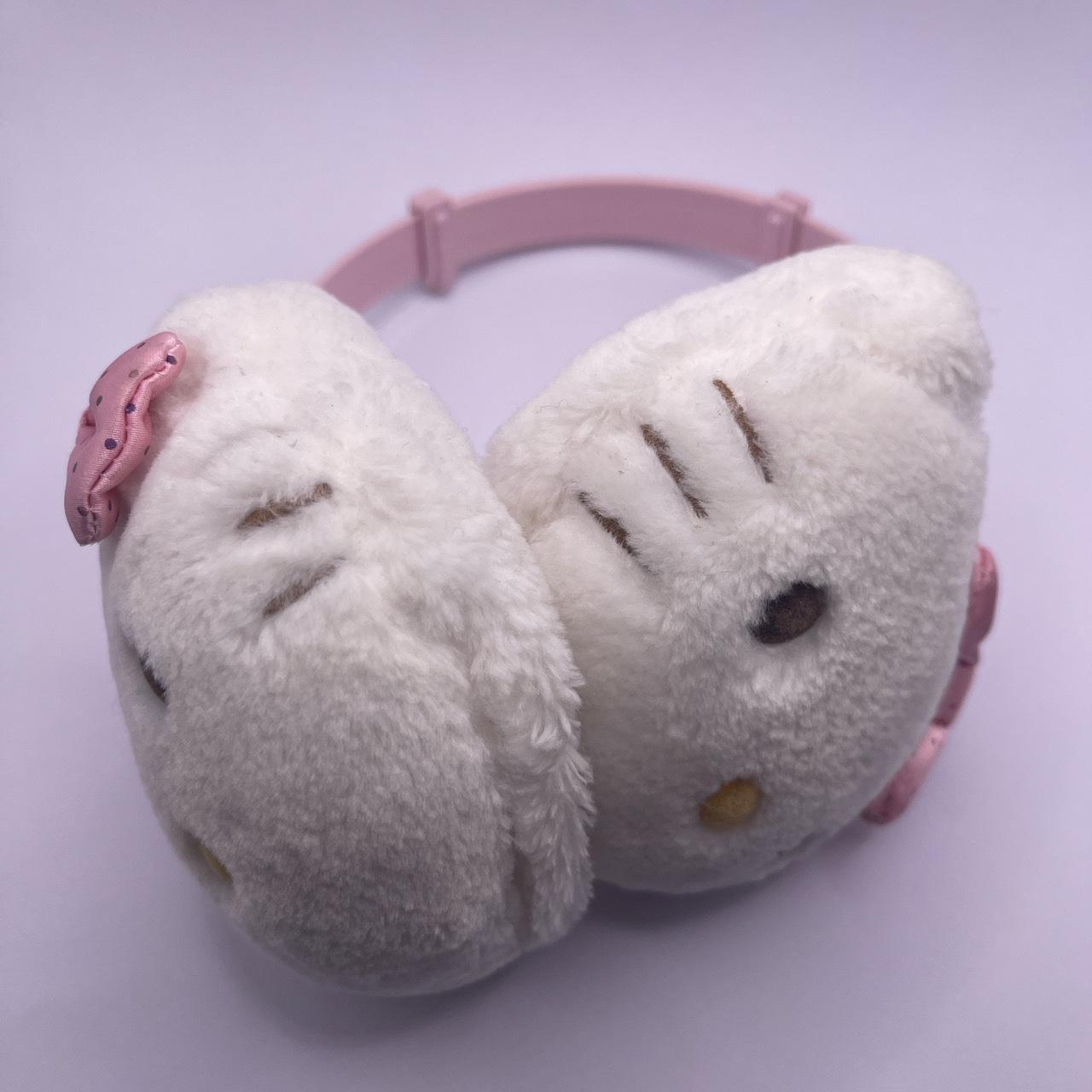 hello kitty adjustable light pink earmuffs imported... Depop