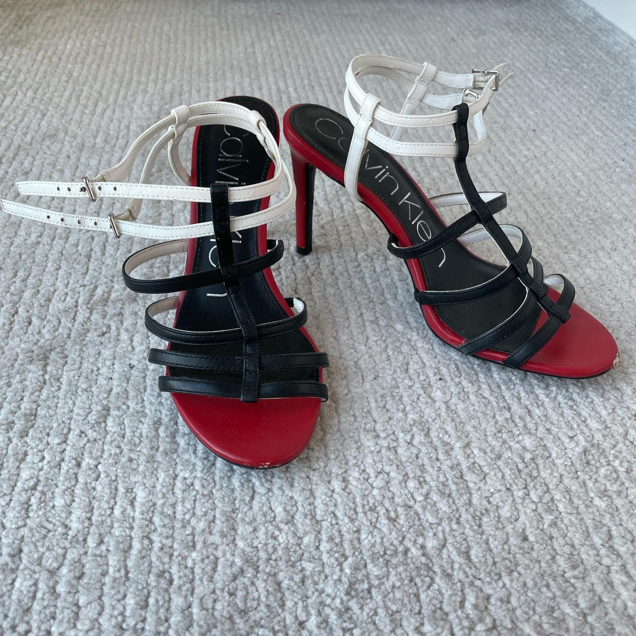 Red calvin klein sale heels