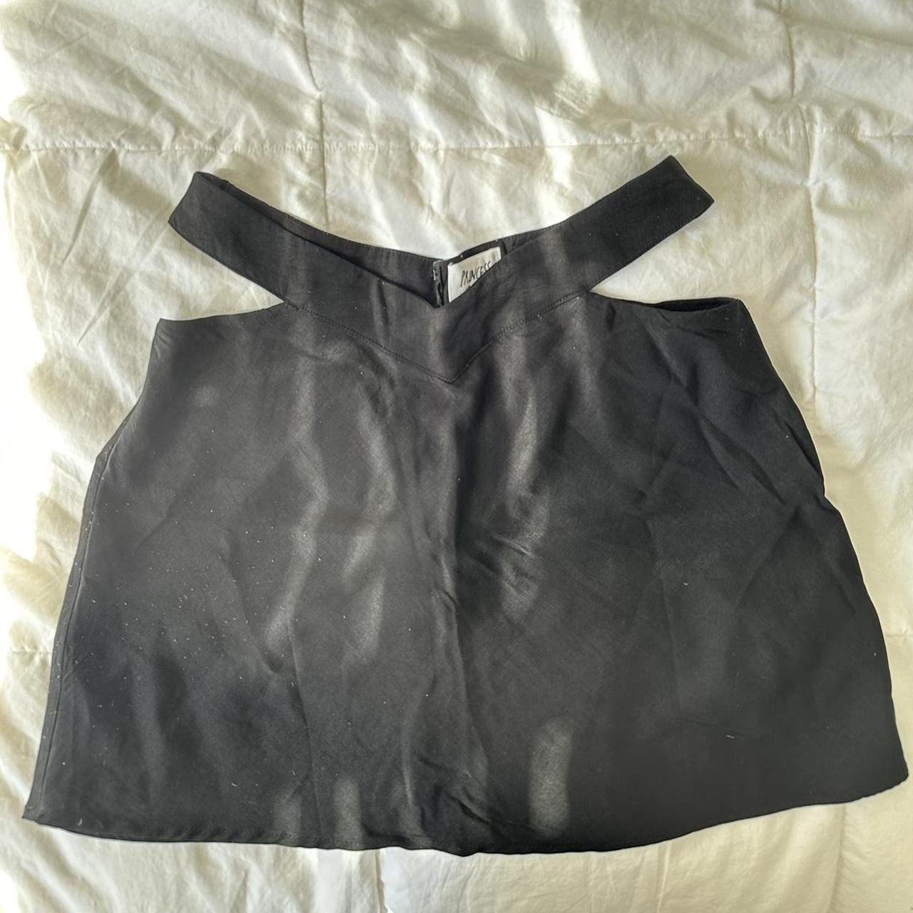 Princess Polly Black Mini Skirt -only worn a couple... - Depop