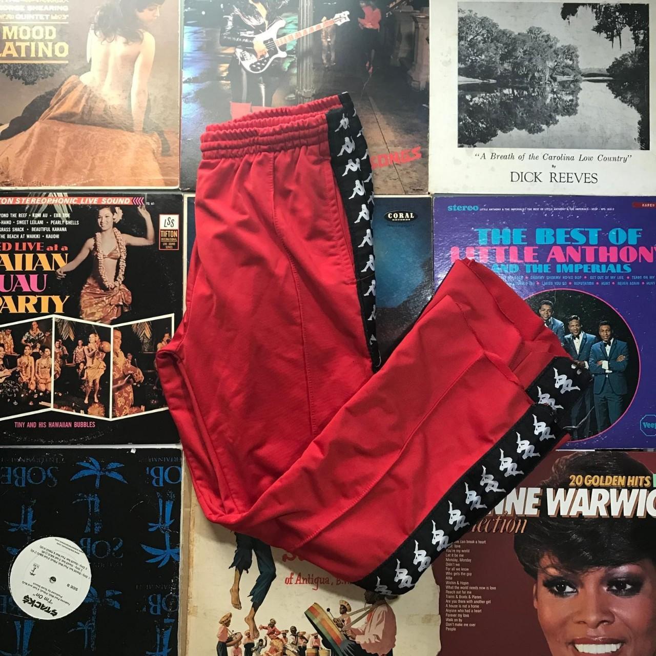 Red Kappa tear away pants. Cropped at the bottom.... Depop