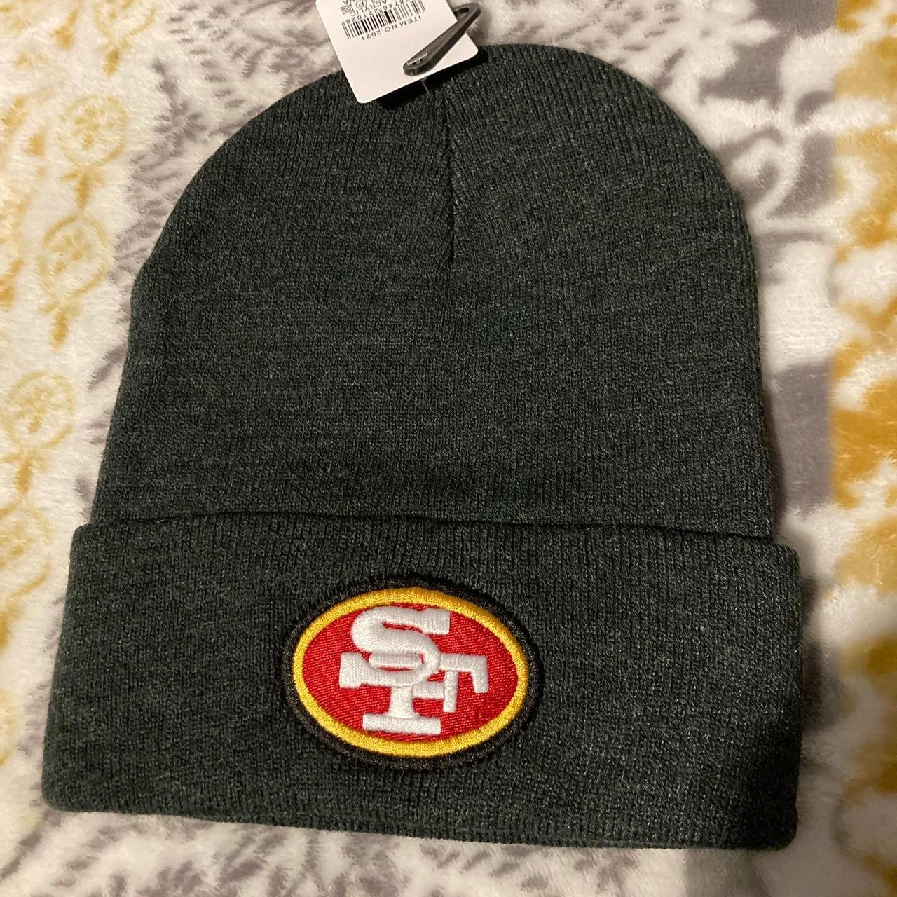 san francisco 49ers beanie red / black free shipping - Depop