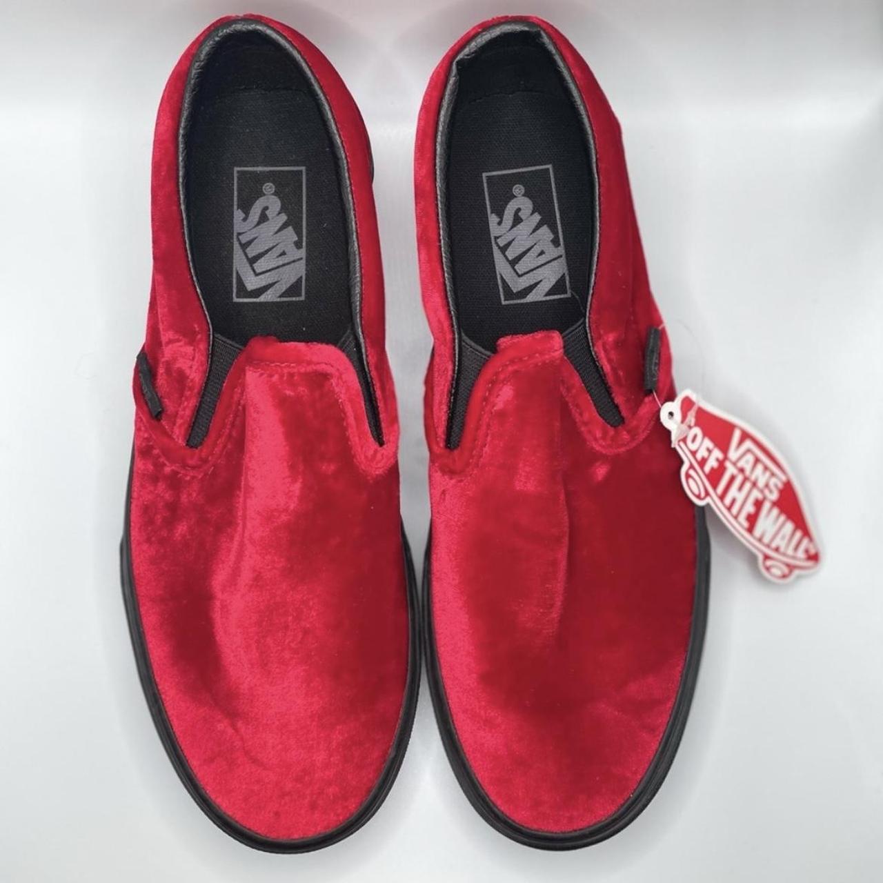 Red velvet vans deals