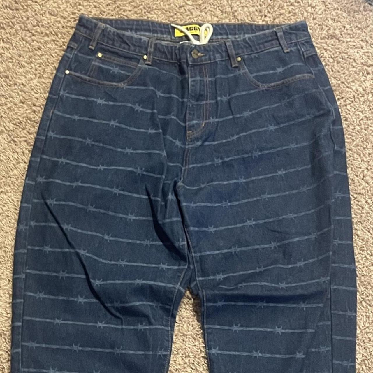 Butter goods barbed wire baggy jeans Nice baggy... Depop