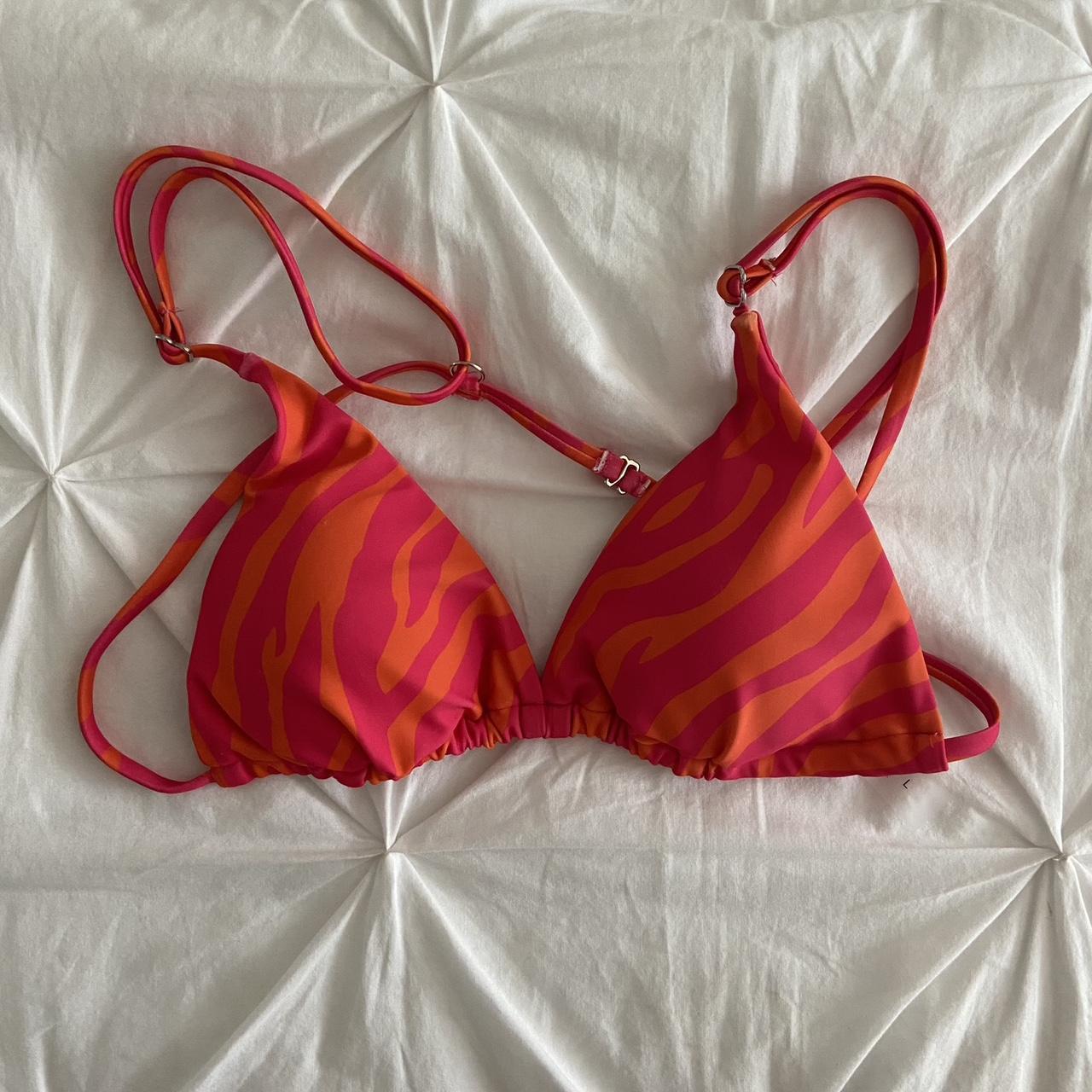 SHEIN Women's Pink and Orange Bikiniandtankinitops Depop
