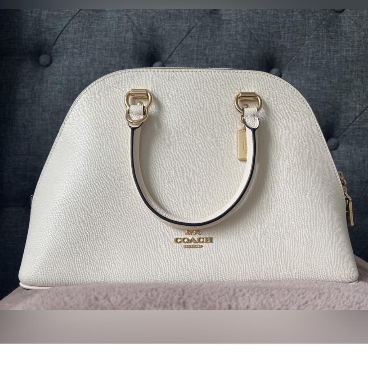 Coach Katy Satchel Bag in White used a couple Depop