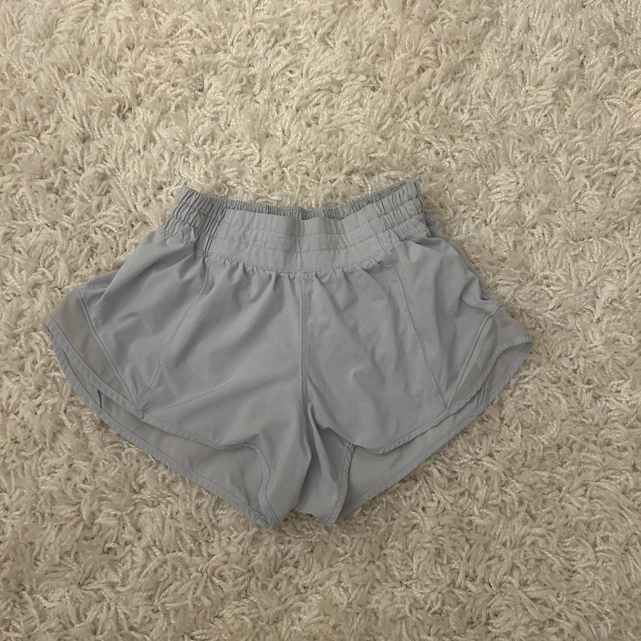 blue Lululemon hotty hots Size 2 regular Perfect... Depop