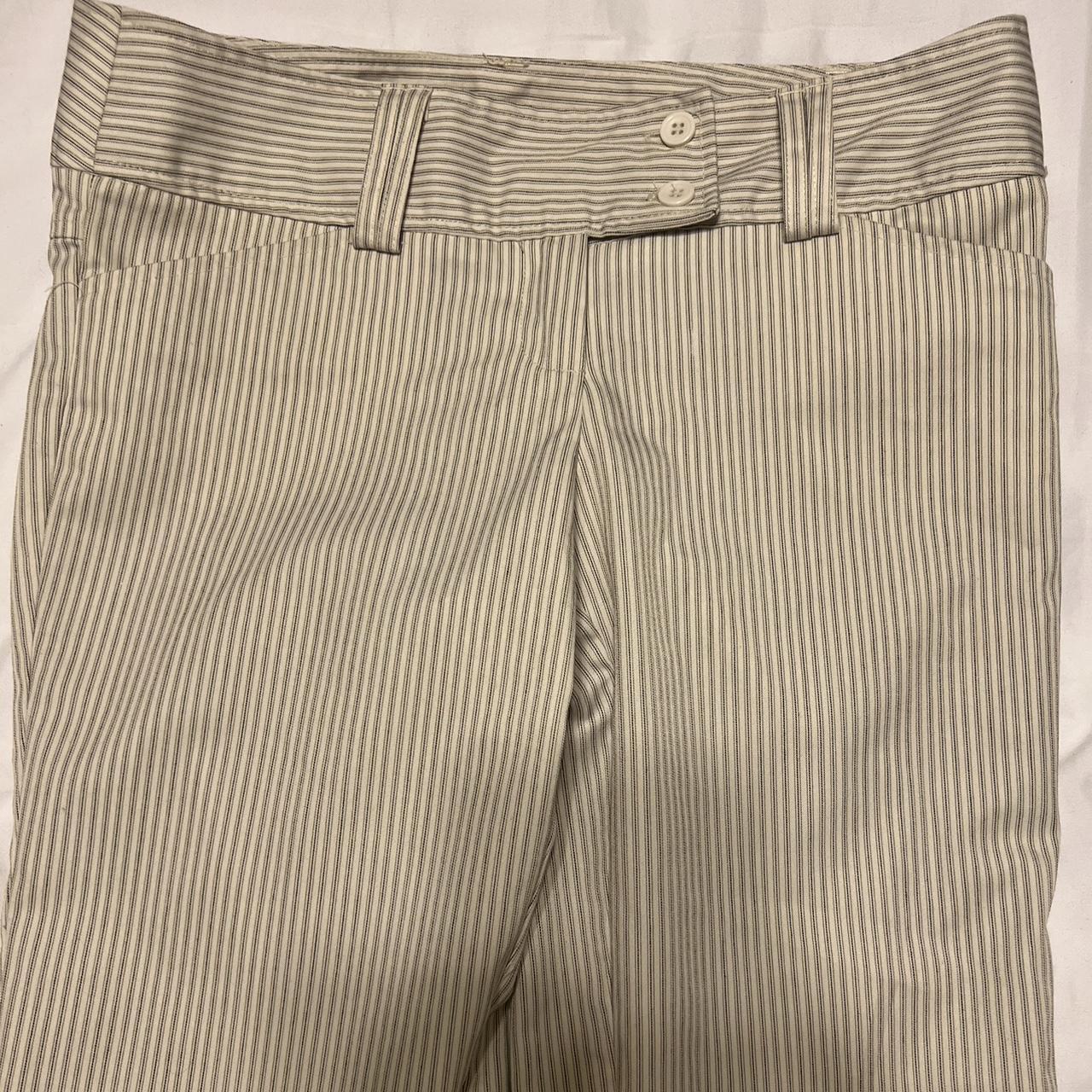 Evans Women's White and Black Trousers (4)