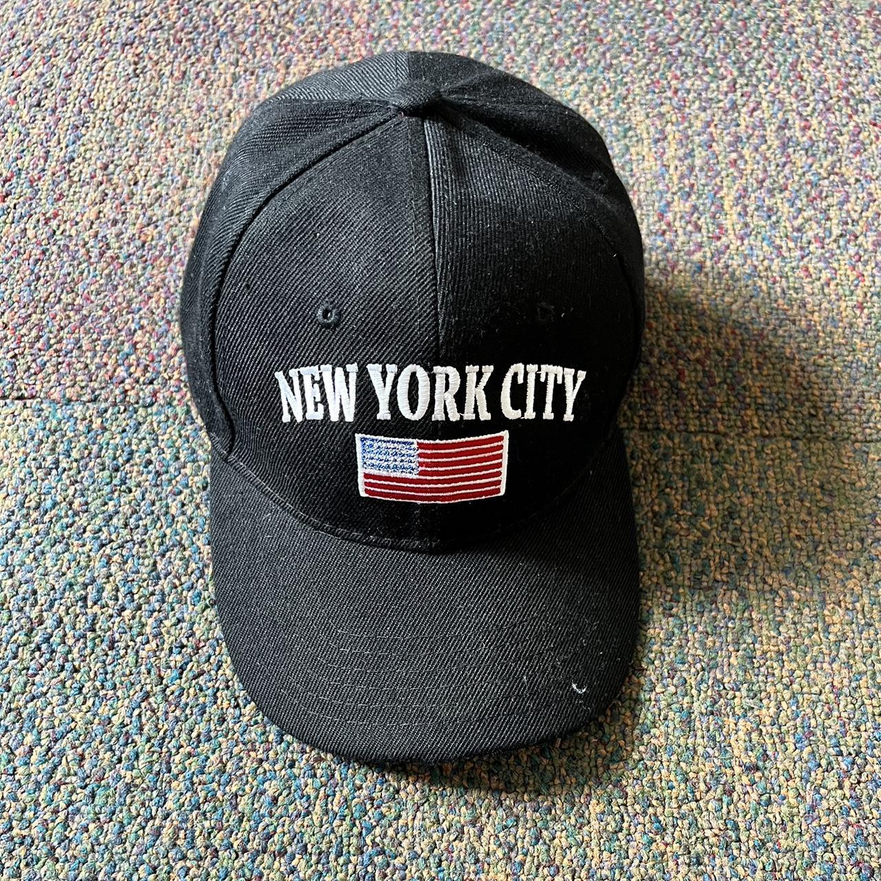 Men's Black and Red Hat Depop