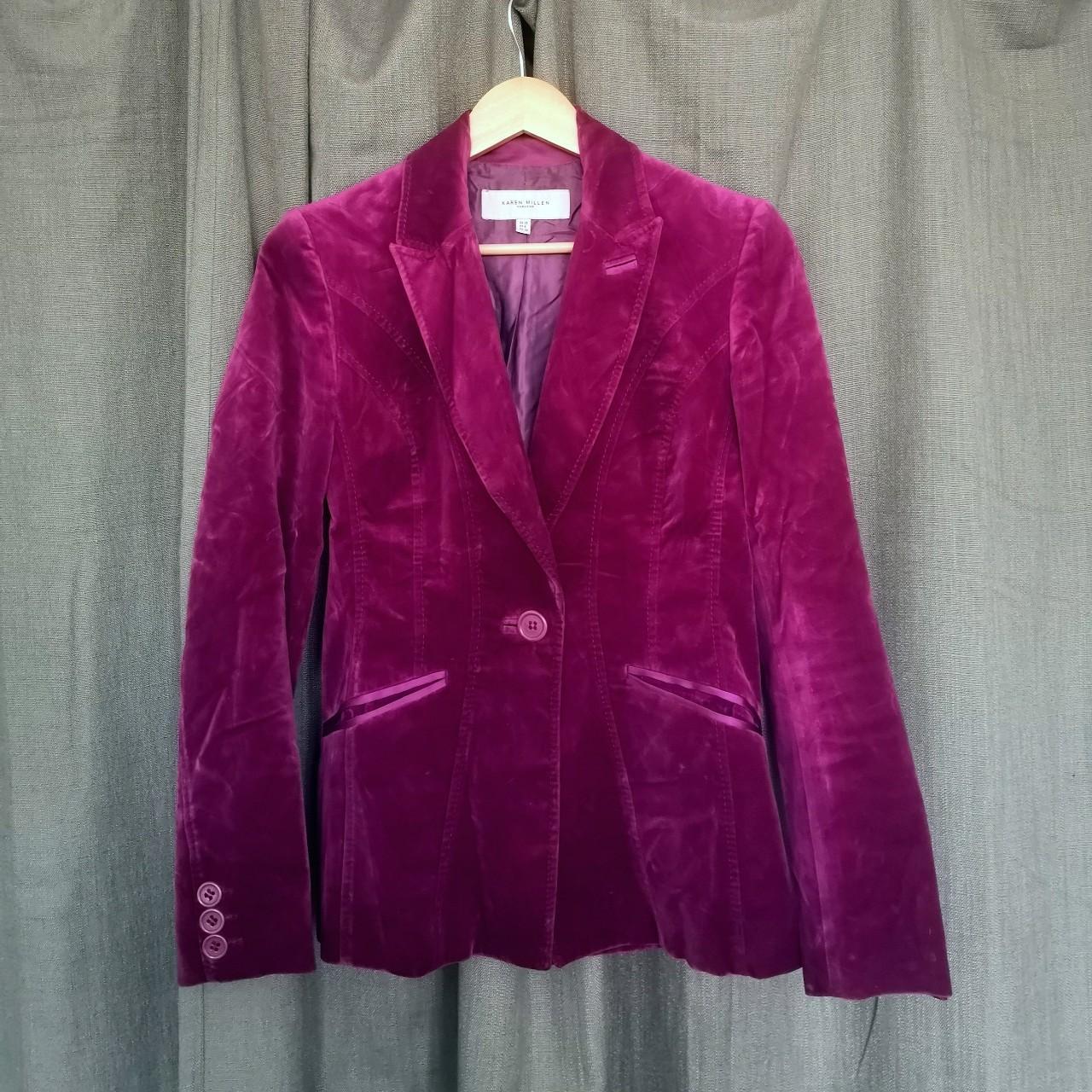 Karen millen hot sale velvet jacket