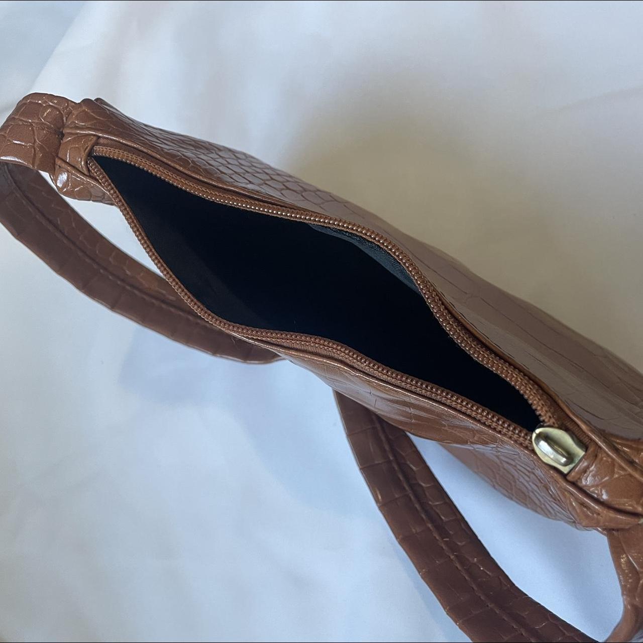 brown shein purse shein shoulder bag fake leather... Depop
