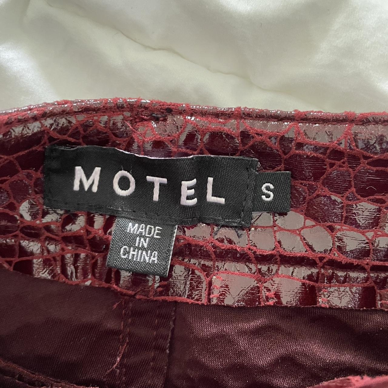 Motel Rocks Red Snake Print Pants never worn but no... Depop