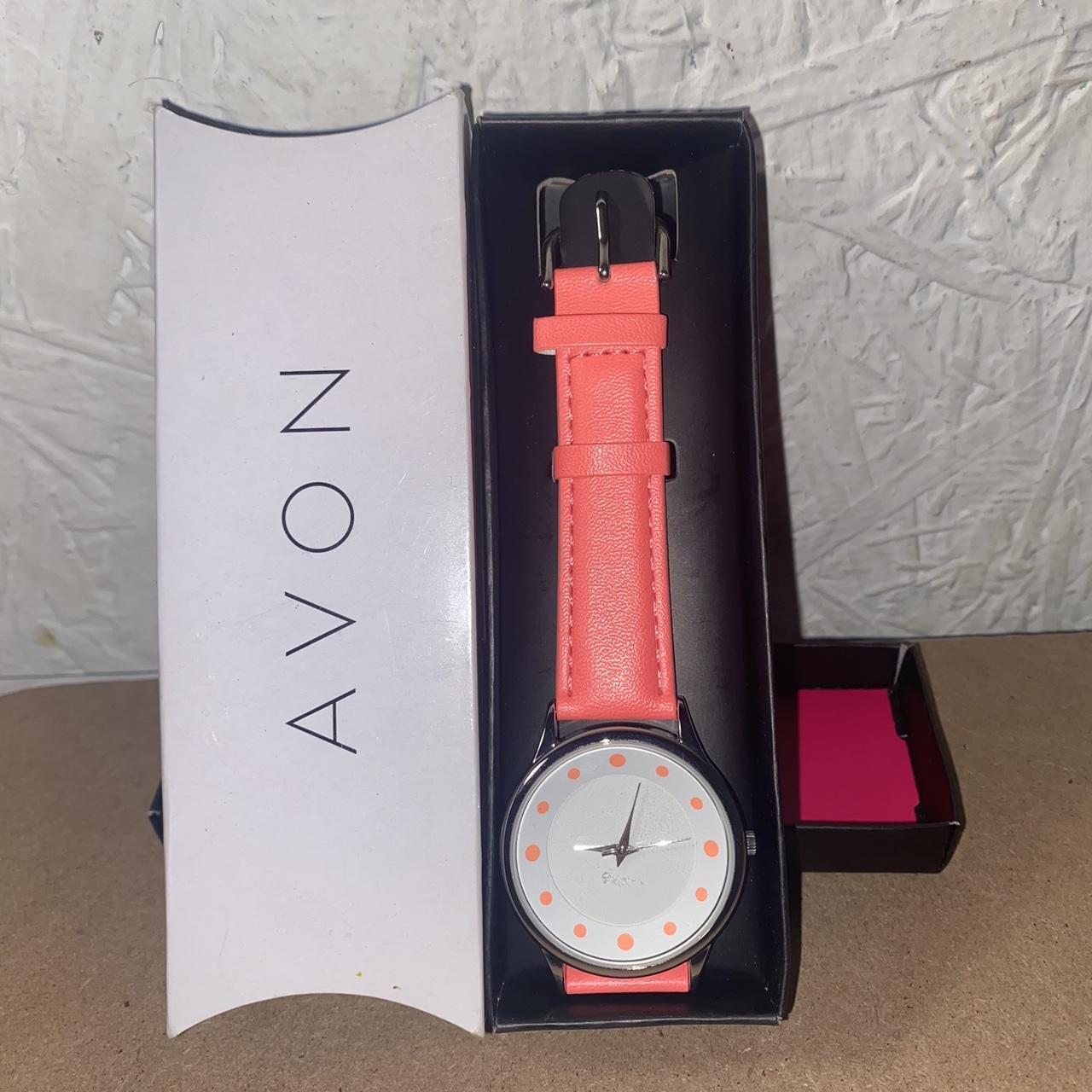 Coral color Avon happy times watch #watch #avon... - Depop