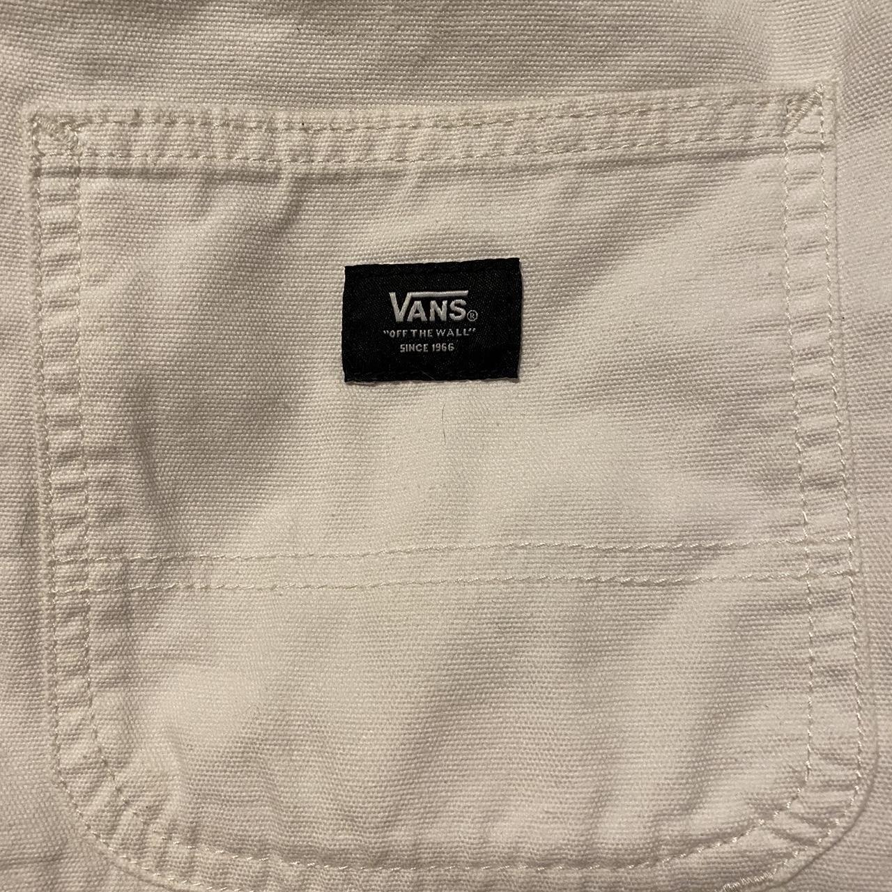 Vans Women's White Jeans | Depop