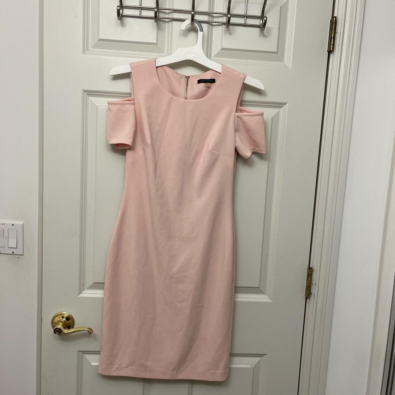 Tommy Hilfiger light pink formal dress Right above... - Depop