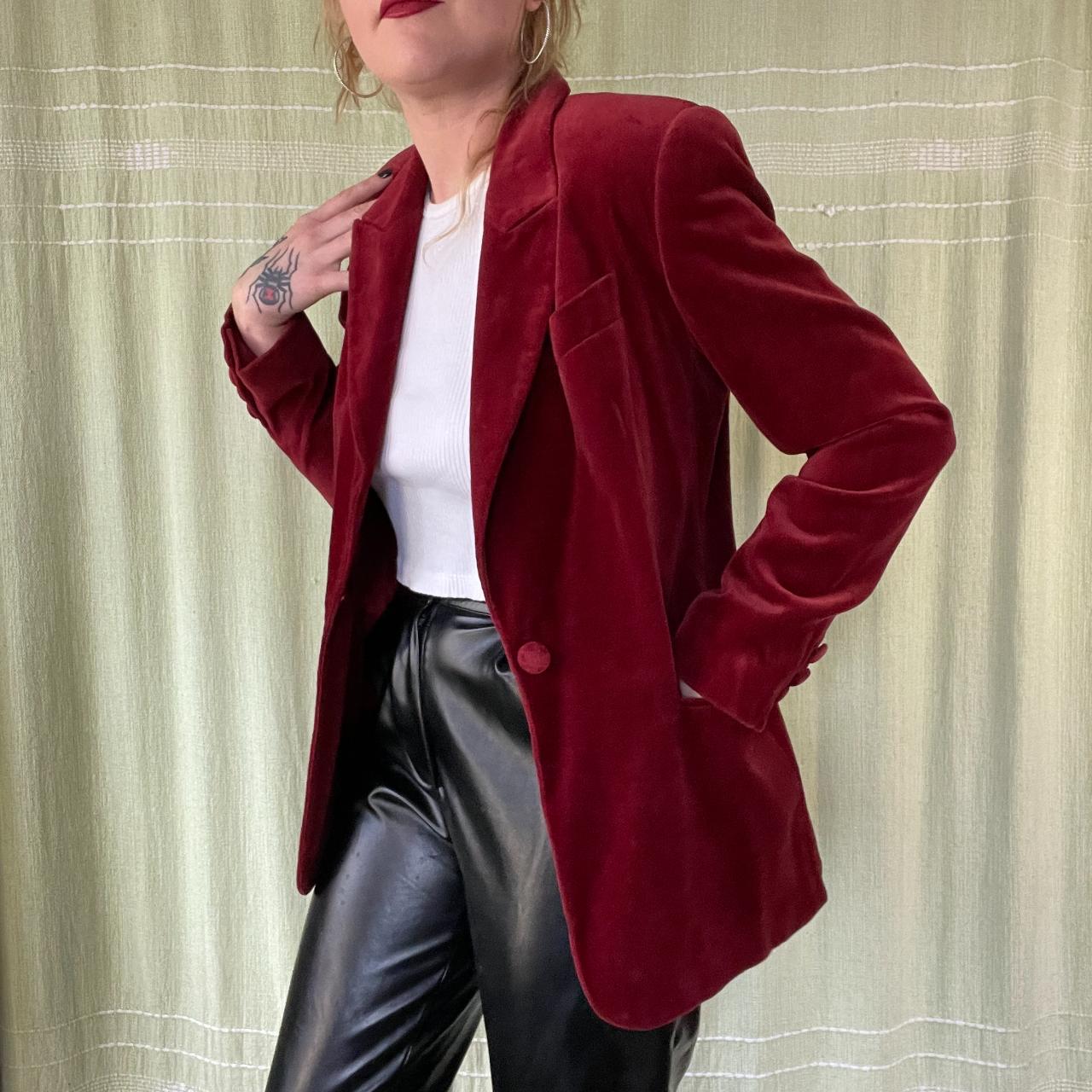 Blood shop red blazer