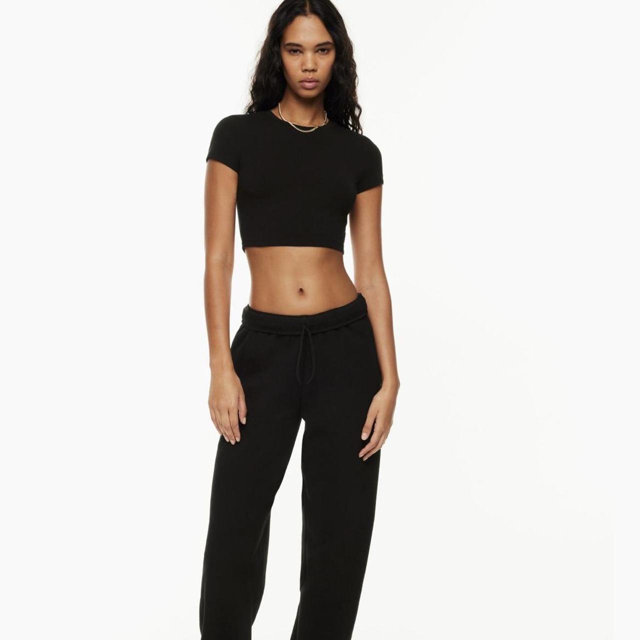 Aritzia Tna black crop top Size small No flaws... - Depop