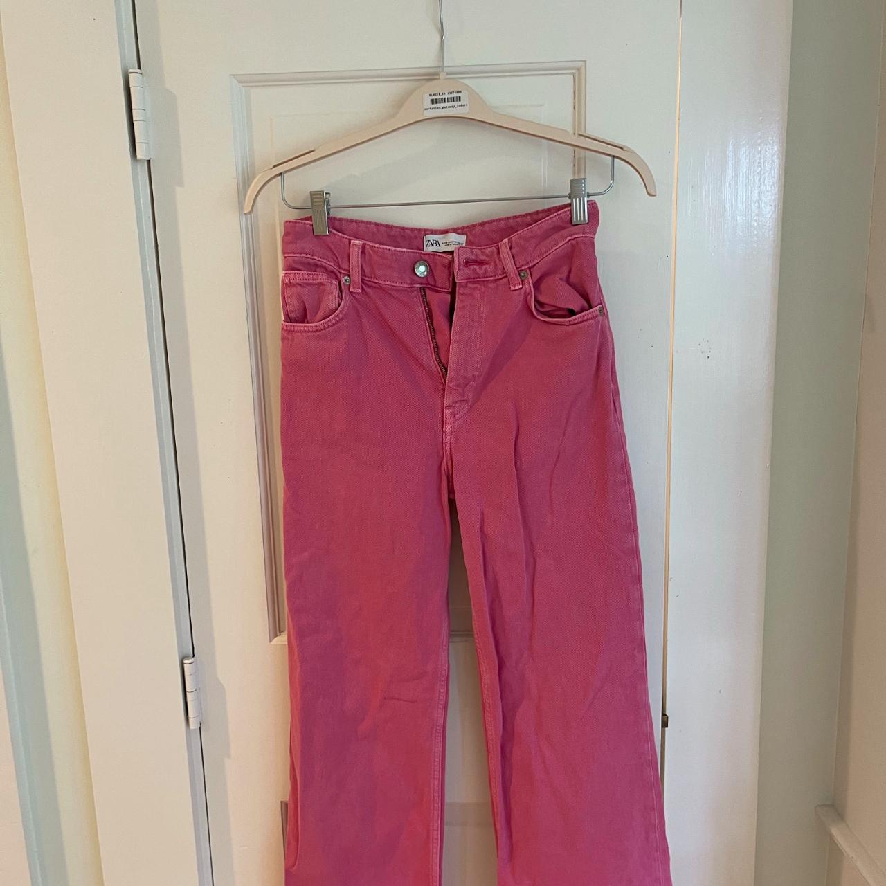 Size Pink Zara Wide Leg Jeans