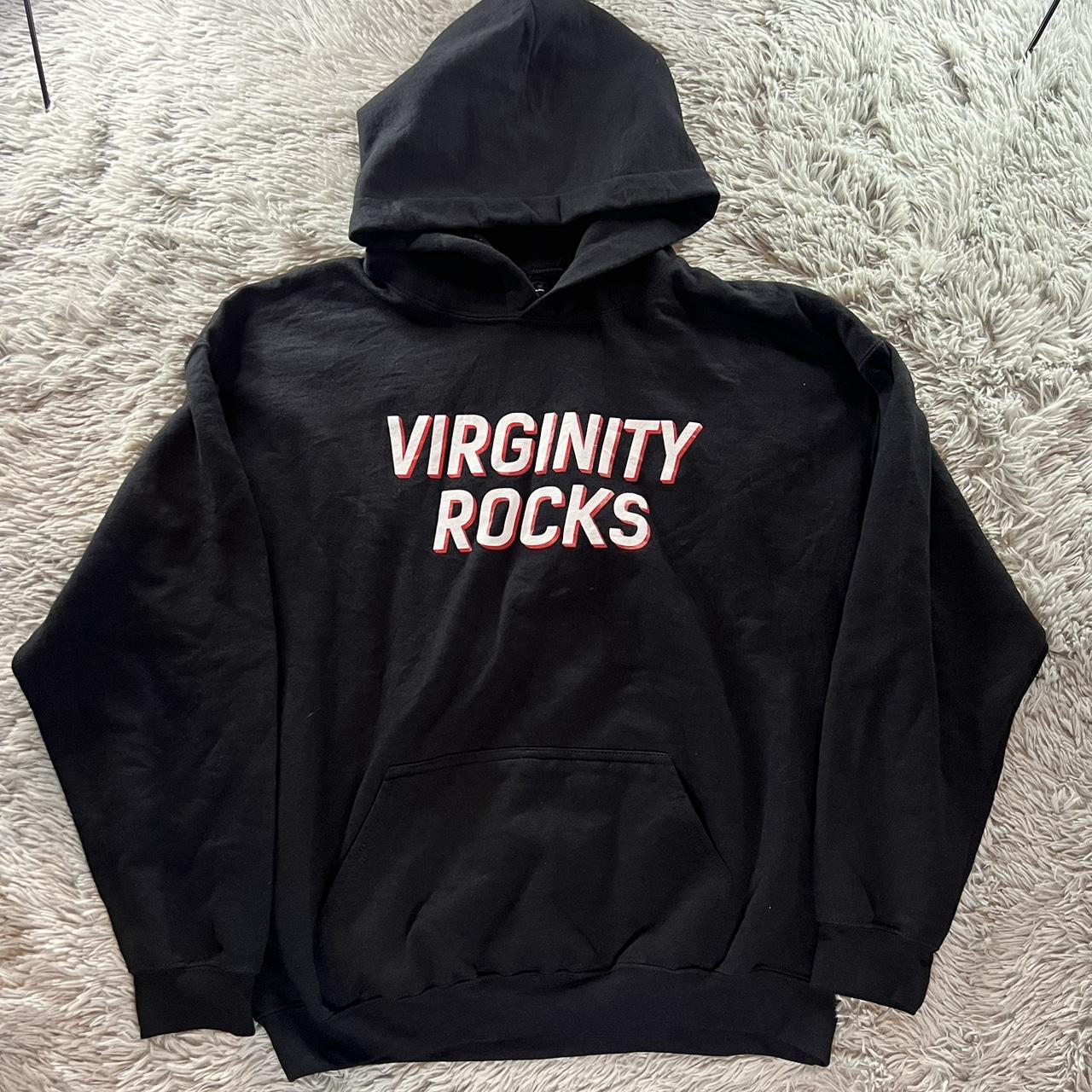 Virginity Rocks Hoodie Great condition Dm for more💕💕 - Depop