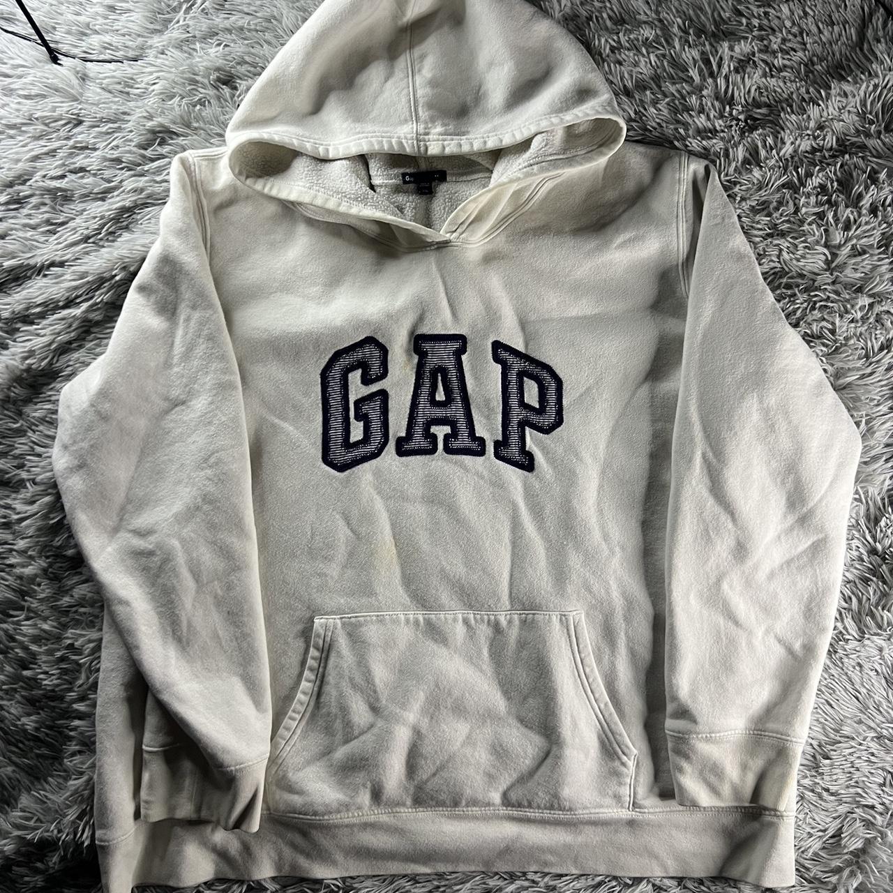 Gap hoodie light staining shown in slide two Tagged... - Depop