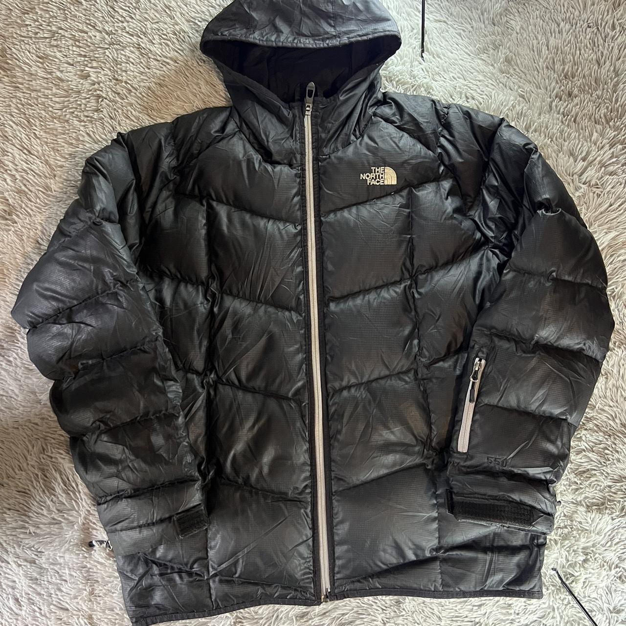 Black Northface 550 Puffer Tiny flaw by left pocket... - Depop