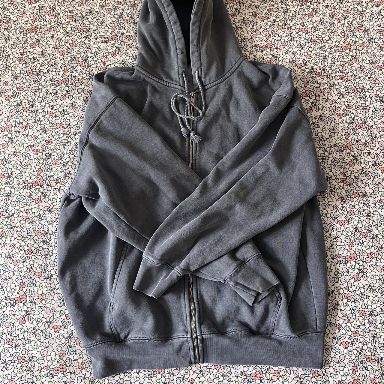 Purply/grey Brandy Melville zip up🫡 Great quality... - Depop