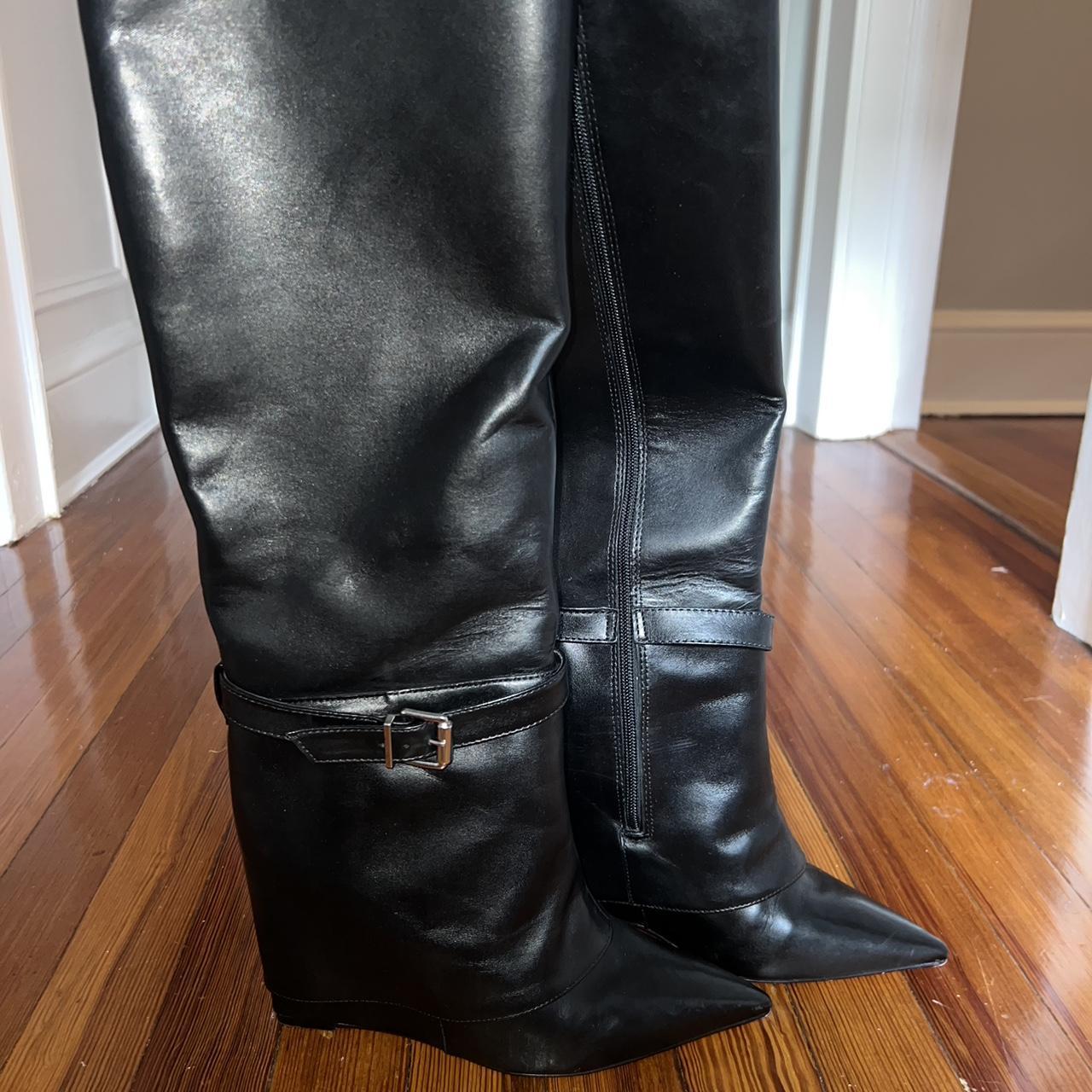 SCHUTZ Jorian Up boots in black (only worn once) - Depop