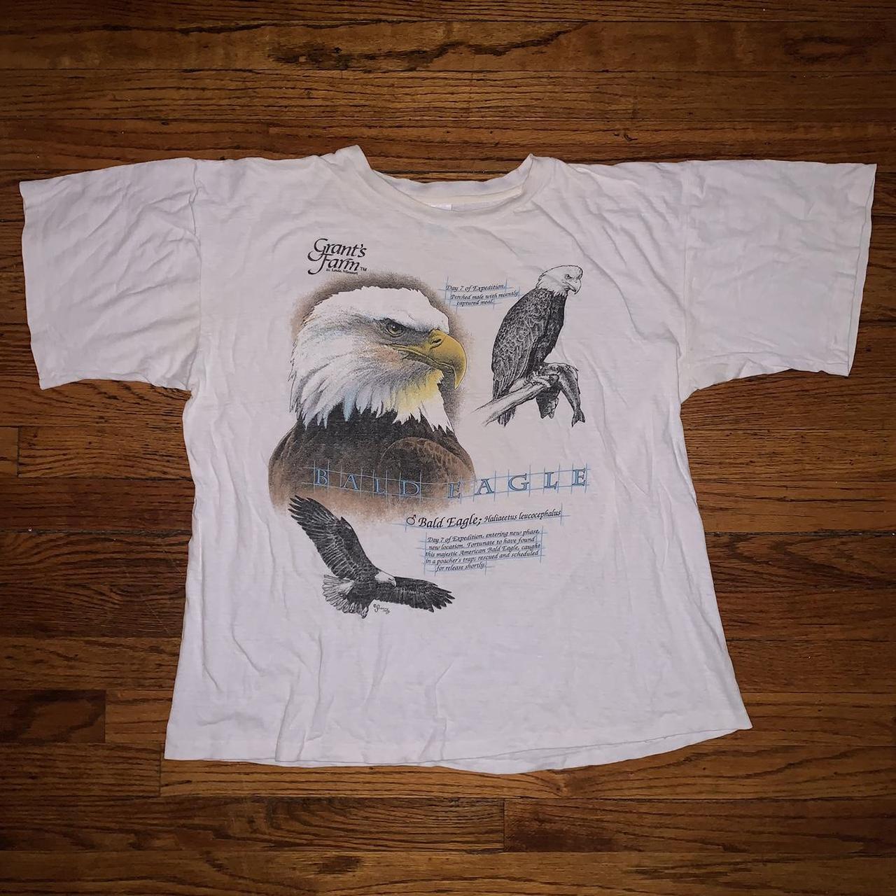 : Vintage Bald Eagle T Shirts for Men Short Sleeve T