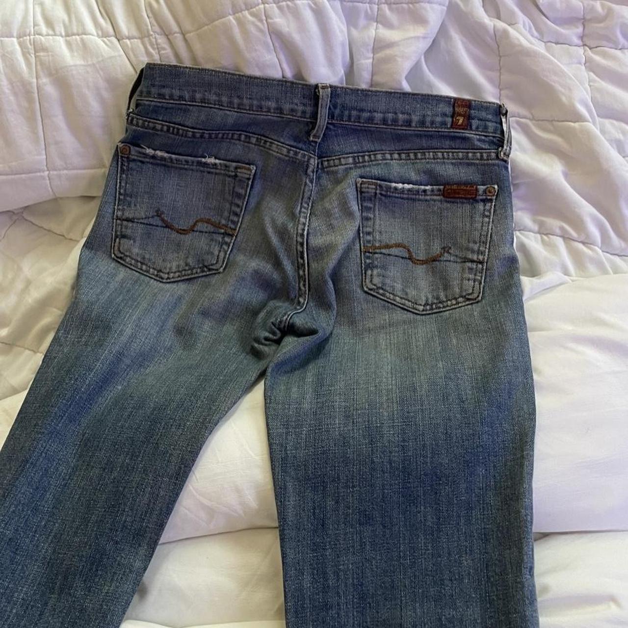 super cute low rise bootcut jeans sahara / light... - Depop