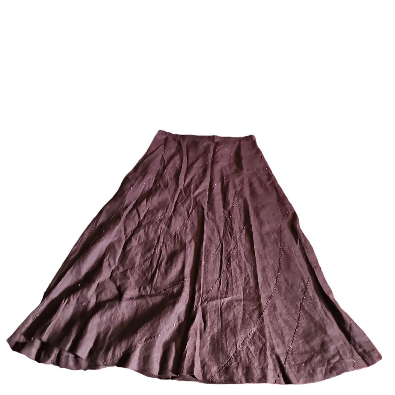 100 linen maxi skirt Good condition Size... Depop